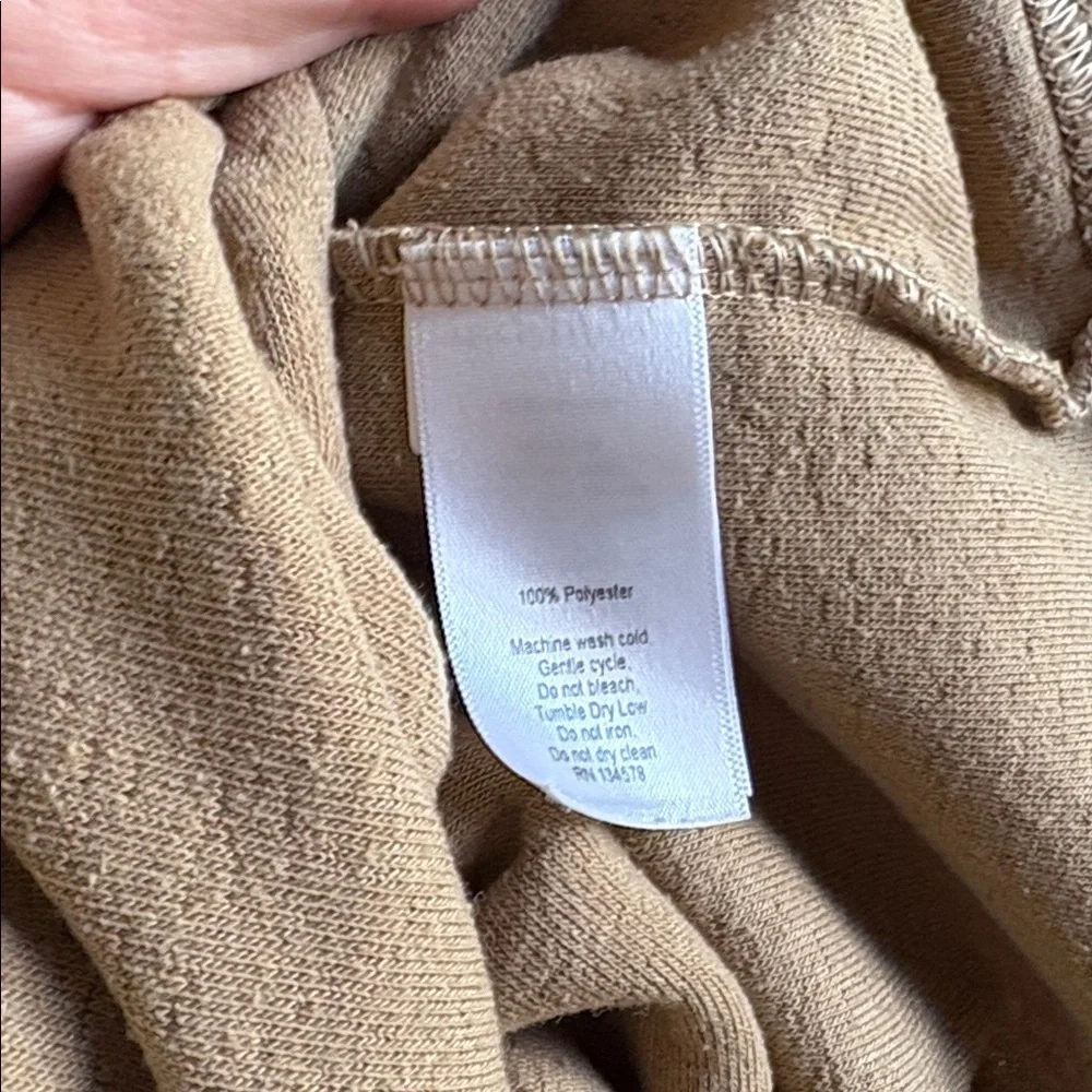 Vineyard Vines 10-12 Boys Beige Quarter-Zip Zip-Up Sweater